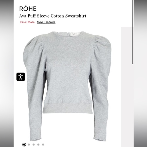 Róhe Ava Puff Sleeve Top - Picture 8 of 12